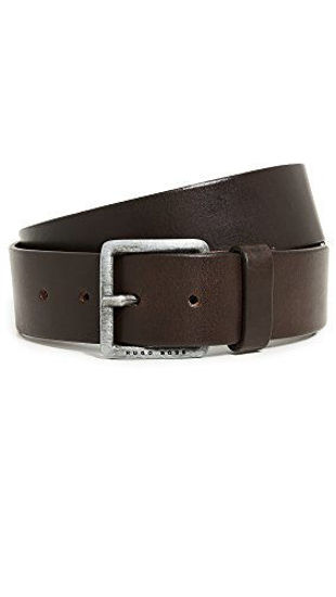 Picture of HUGO BOSS mens Jeeko Italian Leather Belt, Dark Brown, US 36