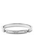 Picture of Michael Kors Women's Silver-Tone Hinge Bracelet, 2 1/2" Inner Diameter (Model: MKJ3840040)