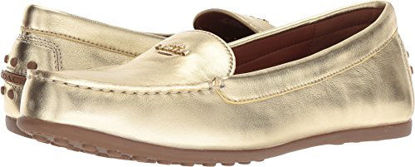 Picture of Coach Women's Lock Up Driver Gold Metallic Leather 9.5 M US