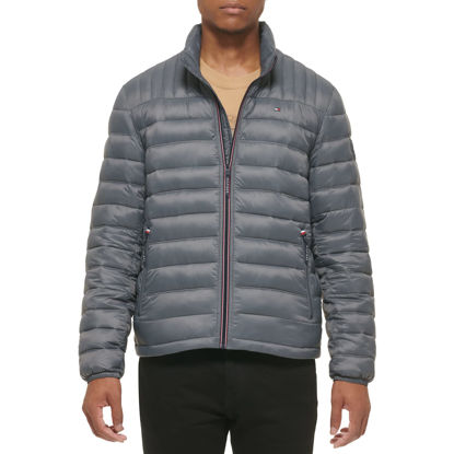 Picture of Tommy Hilfiger Men's Ultra Loft Lightweight Packable Puffer Jacket (Standard and Big & Tall), Charcoal, X-Small