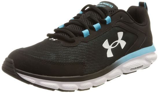 Picture of Under Armour Men's Charged Assert 9 Running Shoe, (009) Black/Blue Surf/White, 10.5