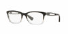 Picture of Ralph by Ralph Lauren Women's RA7069 Square Eyewear Frames, Shiny Gradient Black/Demo Lens, 53 mm