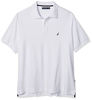 Picture of Nautica Men's Classic Fit Short Sleeve Solid Soft Cotton Polo Shirt, Bright White, X-Small