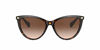 Picture of Ralph by Ralph Lauren Women's RA5270 Butterfly Sunglasses, Shiny Dark Havana/Gradient Brown, 55 mm