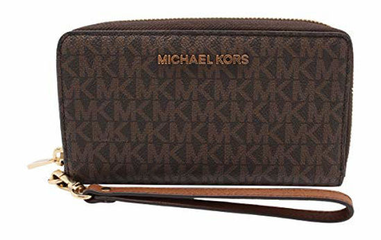 Picture of Michael Kors Women's Jet Set Travel Multifunction Phone Case Brown