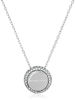 Picture of Michael Kors Silver Logo Lobster Clasp Pendant Necklace