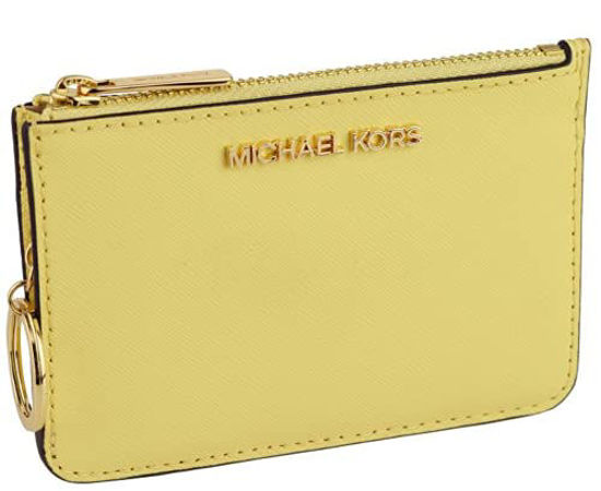 Michael Kors Jet Set Travel Monogram Coated Small Top Zip Coin Pouch with ID  Holder  Vanilla  Lazada PH