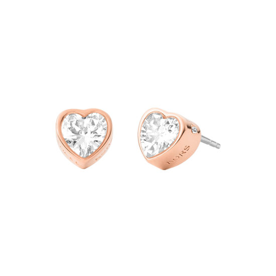 Michael Kors 14K Rose Gold-Plated Sterling Silver Heart-Cut Stud Earrings |  Virgin Atlantic Duty Free Shopping