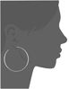 Picture of Michael Kors Large Silver Hoop Earrings