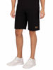 Picture of EA7 Men's Logo Sweat Shorts, Black, S