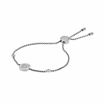 Picture of Michael Kors Symbols Silver-Tone Bracelet, Silver Heart Pendant (MKJ5044040)