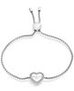 Picture of Michael Kors Logo Silver-Tone Slider Bangle Bracelet