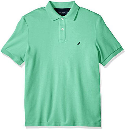 Picture of Nautica Men's Classic Fit Short Sleeve Solid Soft Cotton Polo Shirt, mint spring, X-Large