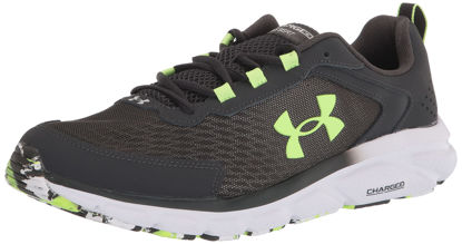 Picture of Under Armour Men's Charged Assert 9 Marble Road Running Shoe, Jet Gray (101)/Quirky Lime, 10