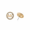 Picture of Michael Kors Women's Gold-Tone Brass Earring, 1/2in outer diameter, MKJ7322710 (Model: MKJ7322710)