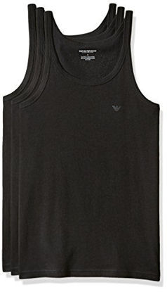 Picture of Emporio Armani Men's 3-Pack Tank Top Regular Fit, Black, Medium