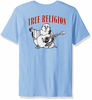 Picture of True Religion mens Buddha Logo Short Sleeve Tee T Shirt, Oasis Blue, Small US