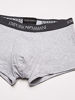 Picture of Emporio Armani Men's 3-Pack Cotton Trunks, Grey/Navy/Black, Medium