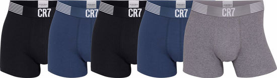 Picture of CR7 Men's 5 Pack - Organic Cotton Blend Trunks Multicolor