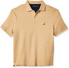 Picture of Nautica Men's Classic Fit Short Sleeve Solid Soft Cotton Polo Shirt, coastal camel heather, LT Tall