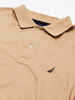 Picture of Nautica Men's Classic Fit Short Sleeve Solid Soft Cotton Polo Shirt, coastal camel heather, LT Tall