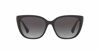 Picture of Ralph by Ralph Lauren Women's RA5274 Butterfly Sunglasses, Shiny Black/Grey Gradient, 56 mm