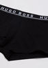 Picture of HUGO BOSS Men's 3-Pack Stretch Cotton Regular Fit Trunks, White/Gray/Black, Medium