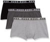 Picture of BOSS HUGO BOSS Men's 3-Pack Stretch Cotton Regular Fit Trunks, Gray/Charcoal/Black, Medium