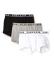 Picture of BOSS mens 3-pack Stretch Cotton Regular Fit Trunks, White/Gray/Black, X-Large US