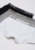 Picture of BOSS mens 3-pack Stretch Cotton Regular Fit Trunks, White/Gray/Black, X-Large US