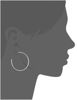 Picture of Michael Kors Silver-Tone Hoop Earrings