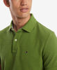 Picture of Tommy Hilfiger Men's Regular Short Sleeve Cotton Pique Polo Shirt in Classic Fit, Apple Green Heather, Large