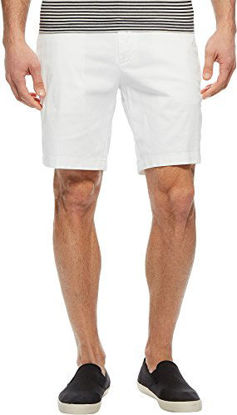 Picture of Nautica Men's Classic Fit Flat Front Stretch Solid Chino Deck Short, Bright White, 42W