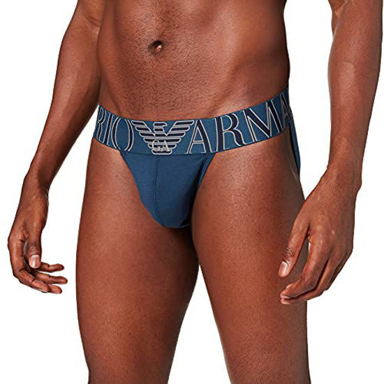 GetUSCart Emporio Armani Men s Megalogo Jockstrap Abyss Medium