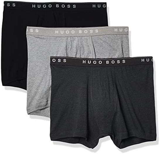 Picture of BOSS Men's 3-Pack Cotton Boxer Brief, Multi Grey/Charcoal/Black, Small