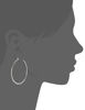 Picture of Michael Kors Women's Silver Tone Whisper Hoop Earrings, SILVER GLITZ (Model: MKJ6000040)