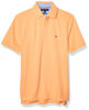 Picture of Tommy Hilfiger mens Short Sleeve Cotton Pique in Classic Fit Polo Shirt, Canteloupe, Small US