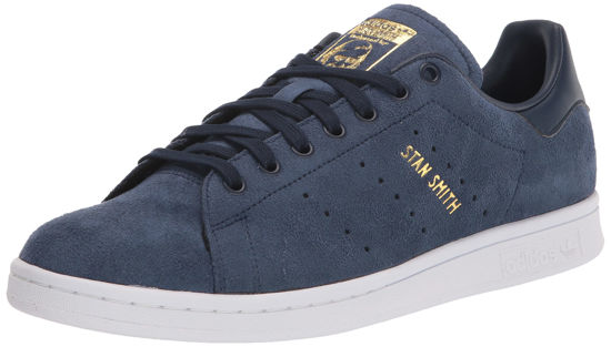 Picture of adidas Originals Men's Stan Smith Sneaker, Collegiate Navy/White/Gold Metallic, 6