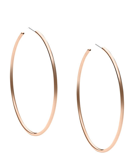 Picture of Michael Kors Large Rose Hoop Earrings