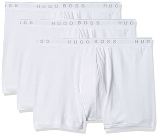 Picture of BOSS Men's 3-Pack Cotton Boxer Brief, New Bright White, Large