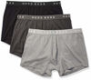 Picture of Hugo Boss Men's 3-pack Cotton Trunks, New Grey/Charcoal/Black, Medium US