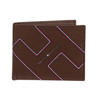 Picture of Tommy Hilfiger Men's RFID Pocketmate Wallet, Tan, One Size