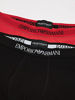 Picture of Emporio Armani Men's 3-Pack Cotton Trunks, Black/White/Red, Large