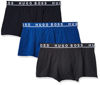 Picture of BOSS Men's 3-Pack Stretch Cotton Regular Fit Trunks, Navy/Charcoal/Blue, Extra Large