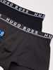 Picture of BOSS Men's 3-Pack Stretch Cotton Regular Fit Trunks, Navy/Charcoal/Blue, Extra Large