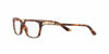 Picture of Ralph by Ralph Lauren Women's RA7044 Cat Eye Prescription Eyewear Frames, Shiny Brown Marble/Demo Lens, 50 mm