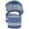 Picture of Guess Women's AVIN Wedge Sandal, Blue+White Denim, 5