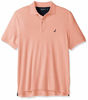 Picture of Nautica Men's Classic Fit Short Sleeve Solid Soft Cotton Polo Shirt, Coral Sands, 1X