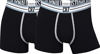 Picture of CR7 Men's 2-Pack Trunks, Organic Cotton Blend (Large) Black