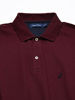 Picture of Nautica Men's Classic Fit Short Sleeve Solid Soft Cotton Polo Shirt, Royal Burgundy, LT Tall